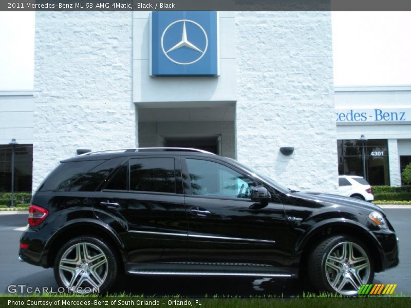 Black / Black 2011 Mercedes-Benz ML 63 AMG 4Matic