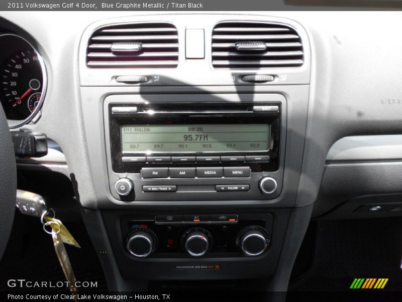Blue Graphite Metallic / Titan Black 2011 Volkswagen Golf 4 Door