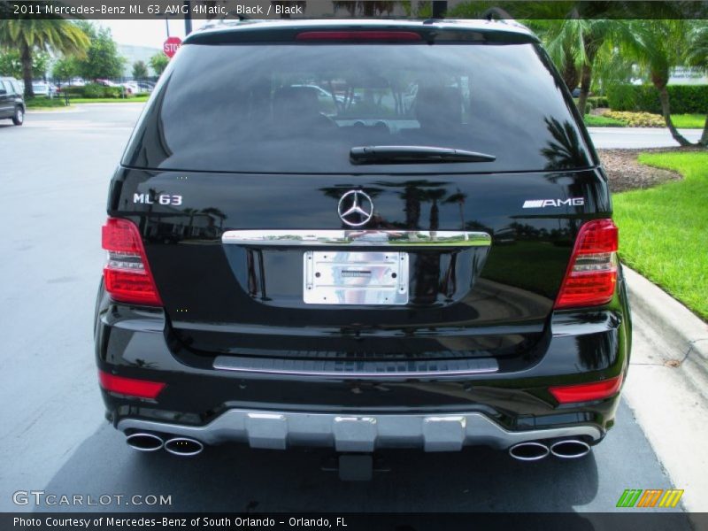 Black / Black 2011 Mercedes-Benz ML 63 AMG 4Matic