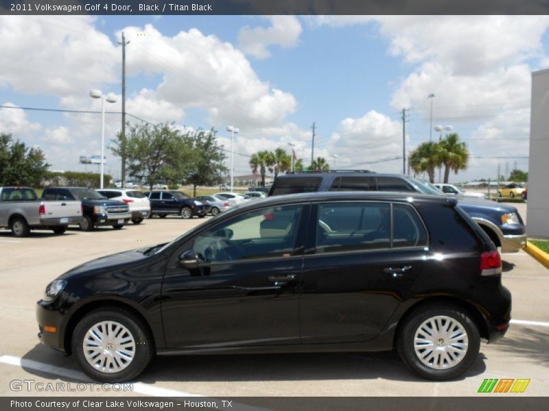 Black / Titan Black 2011 Volkswagen Golf 4 Door