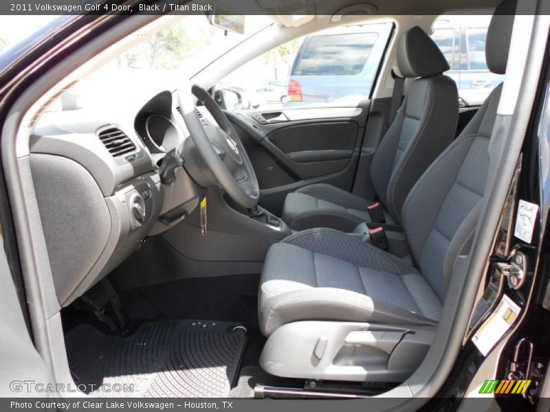 Black / Titan Black 2011 Volkswagen Golf 4 Door