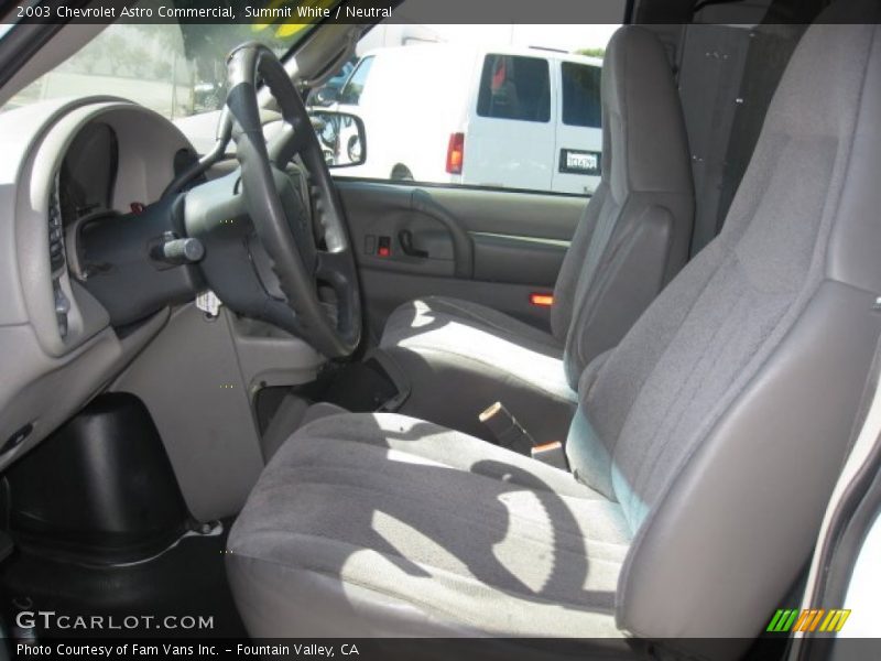 Summit White / Neutral 2003 Chevrolet Astro Commercial