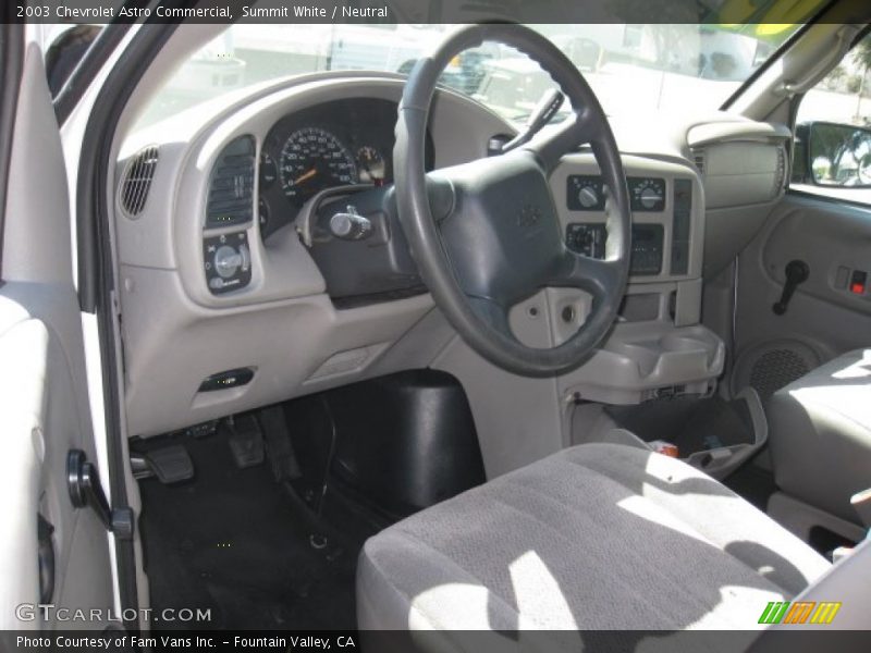 Summit White / Neutral 2003 Chevrolet Astro Commercial