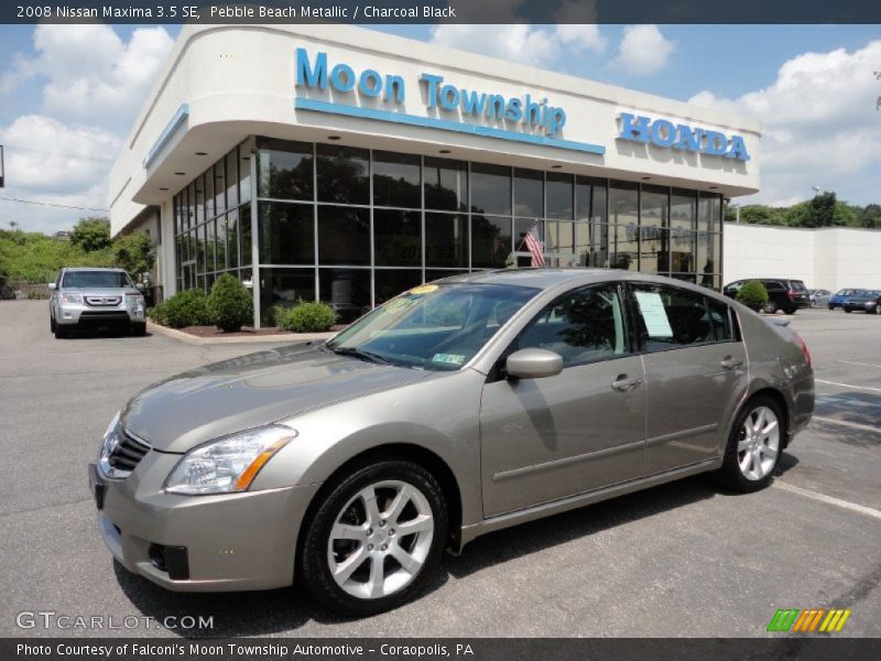 Pebble Beach Metallic / Charcoal Black 2008 Nissan Maxima 3.5 SE