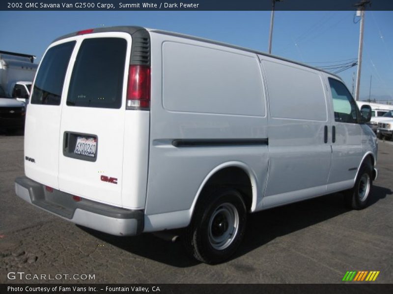 Summit White / Dark Pewter 2002 GMC Savana Van G2500 Cargo