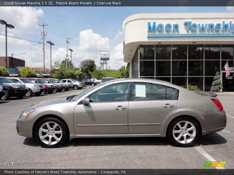Pebble Beach Metallic / Charcoal Black 2008 Nissan Maxima 3.5 SE