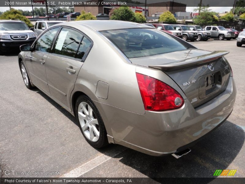 Pebble Beach Metallic / Charcoal Black 2008 Nissan Maxima 3.5 SE
