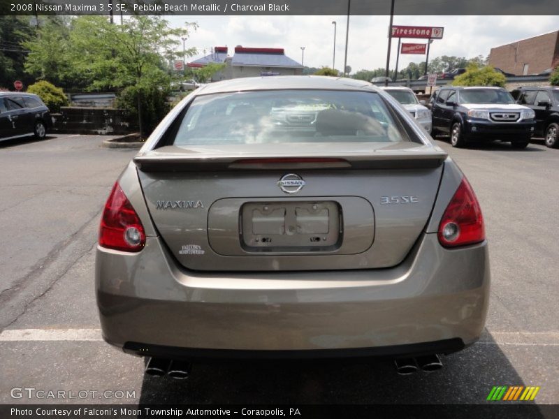 Pebble Beach Metallic / Charcoal Black 2008 Nissan Maxima 3.5 SE