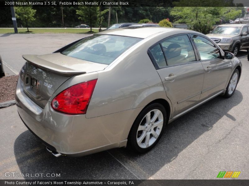Pebble Beach Metallic / Charcoal Black 2008 Nissan Maxima 3.5 SE