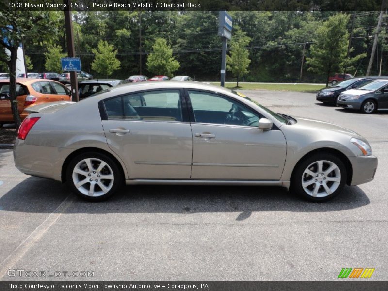 Pebble Beach Metallic / Charcoal Black 2008 Nissan Maxima 3.5 SE