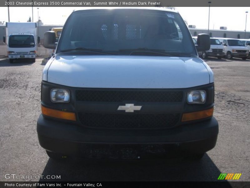Summit White / Medium Dark Pewter 2003 Chevrolet Express 3500 Commercial Van