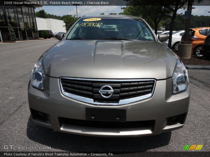 Pebble Beach Metallic / Charcoal Black 2008 Nissan Maxima 3.5 SE