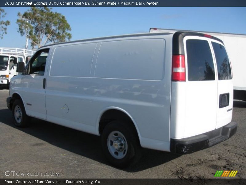Summit White / Medium Dark Pewter 2003 Chevrolet Express 3500 Commercial Van