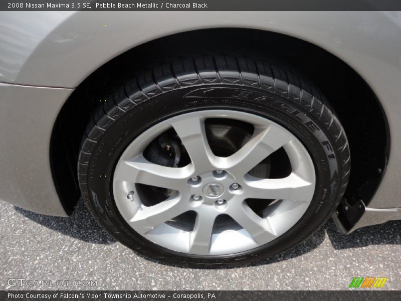 Pebble Beach Metallic / Charcoal Black 2008 Nissan Maxima 3.5 SE