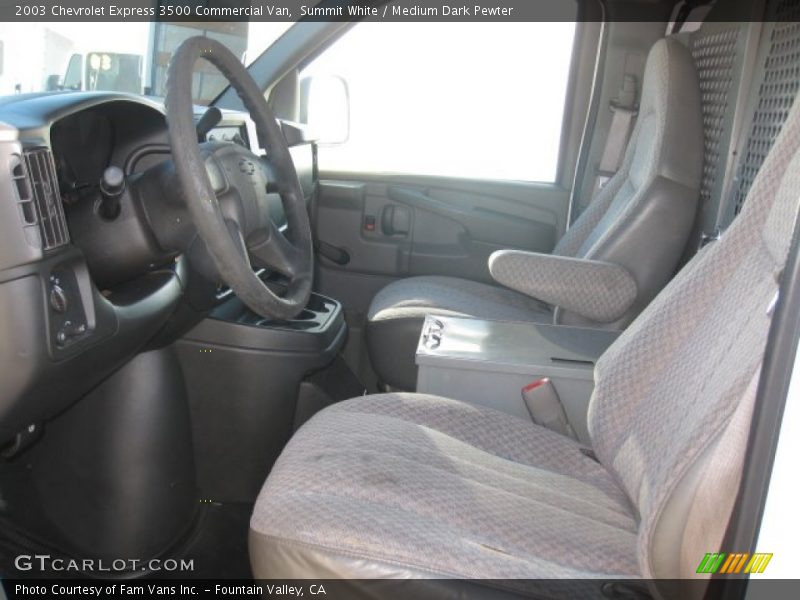 Summit White / Medium Dark Pewter 2003 Chevrolet Express 3500 Commercial Van