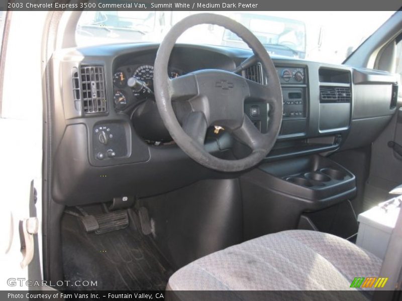 Summit White / Medium Dark Pewter 2003 Chevrolet Express 3500 Commercial Van