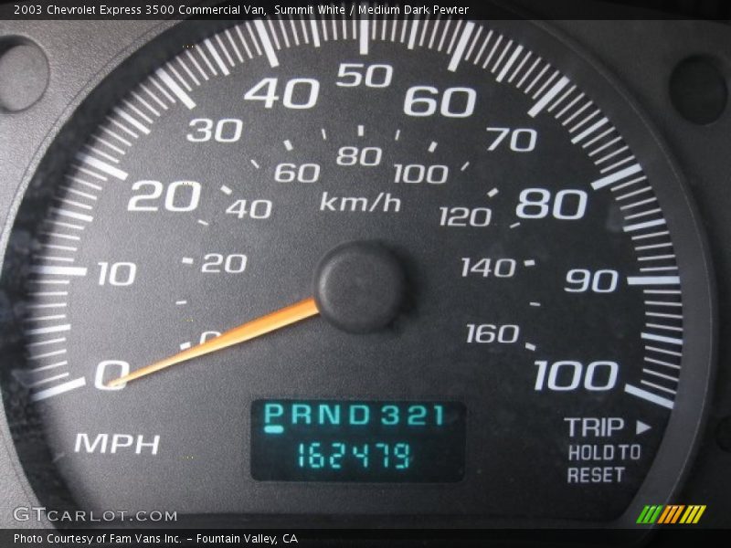 Summit White / Medium Dark Pewter 2003 Chevrolet Express 3500 Commercial Van