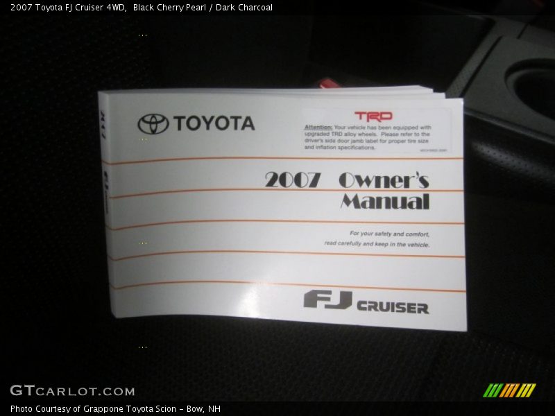 Black Cherry Pearl / Dark Charcoal 2007 Toyota FJ Cruiser 4WD