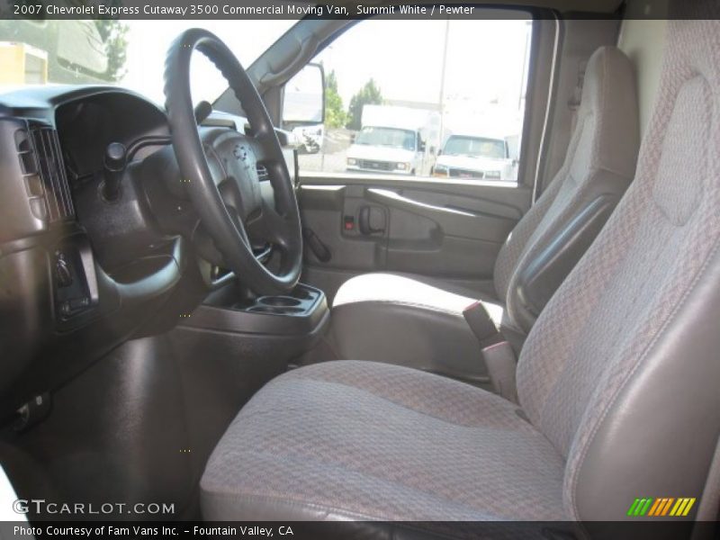 Summit White / Pewter 2007 Chevrolet Express Cutaway 3500 Commercial Moving Van