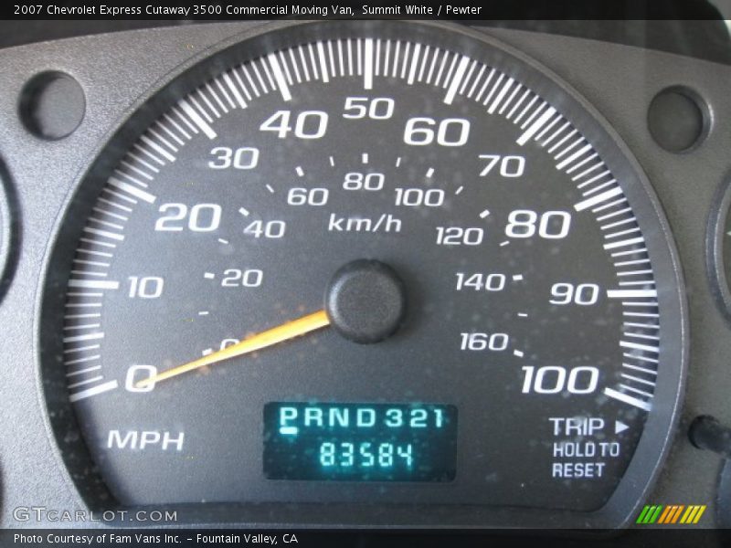 Summit White / Pewter 2007 Chevrolet Express Cutaway 3500 Commercial Moving Van