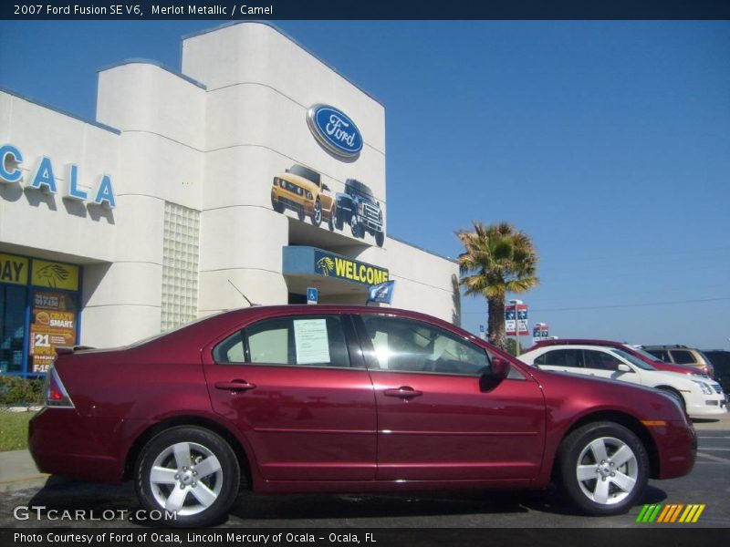 Merlot Metallic / Camel 2007 Ford Fusion SE V6