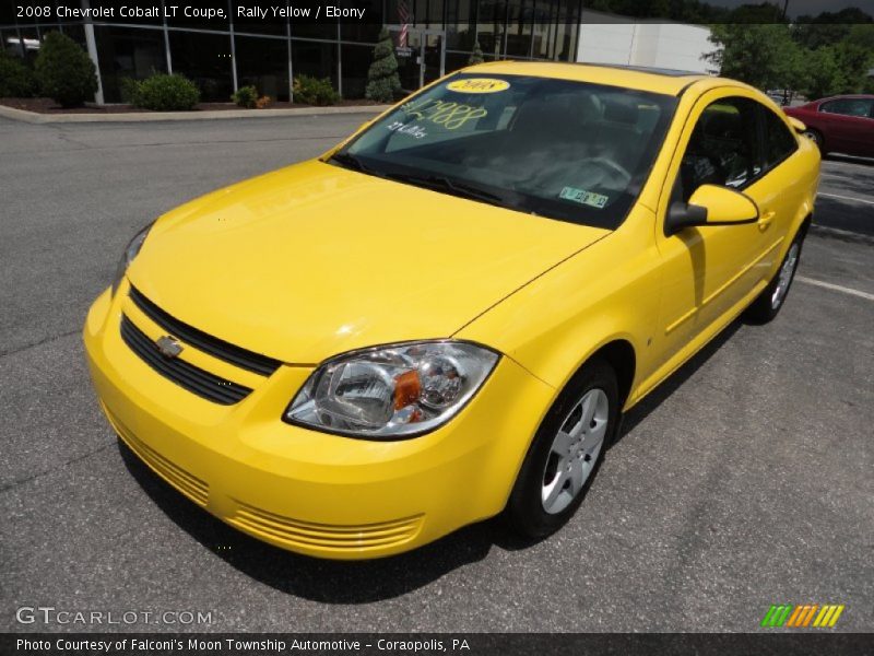 Rally Yellow / Ebony 2008 Chevrolet Cobalt LT Coupe