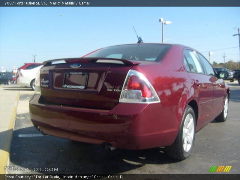 Merlot Metallic / Camel 2007 Ford Fusion SE V6
