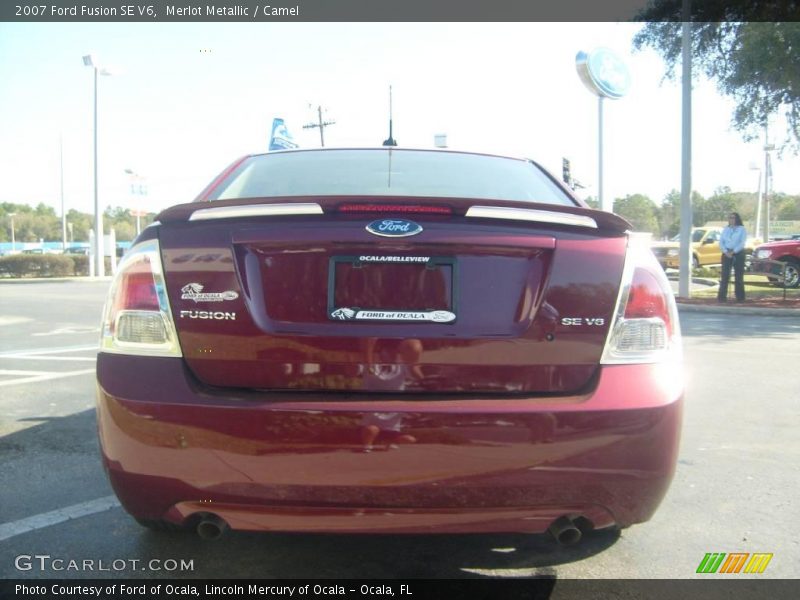Merlot Metallic / Camel 2007 Ford Fusion SE V6