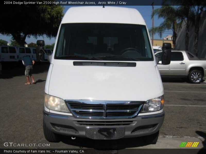 Arctic White / Gray 2004 Dodge Sprinter Van 2500 High Roof Wheelchair Access