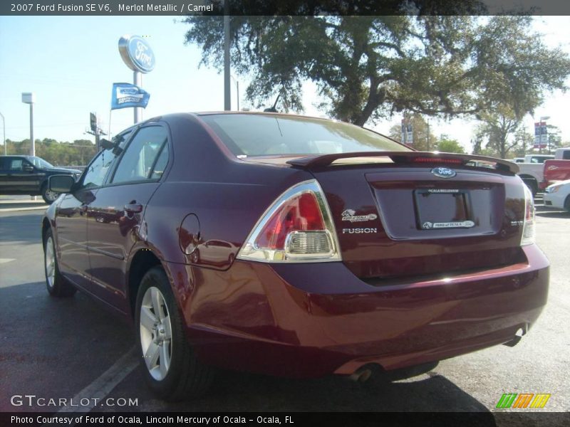 Merlot Metallic / Camel 2007 Ford Fusion SE V6