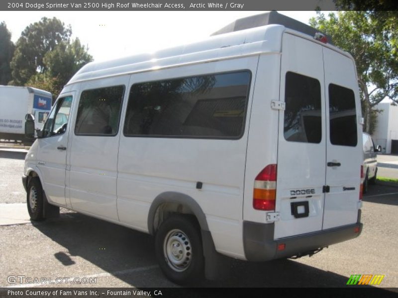 Arctic White / Gray 2004 Dodge Sprinter Van 2500 High Roof Wheelchair Access