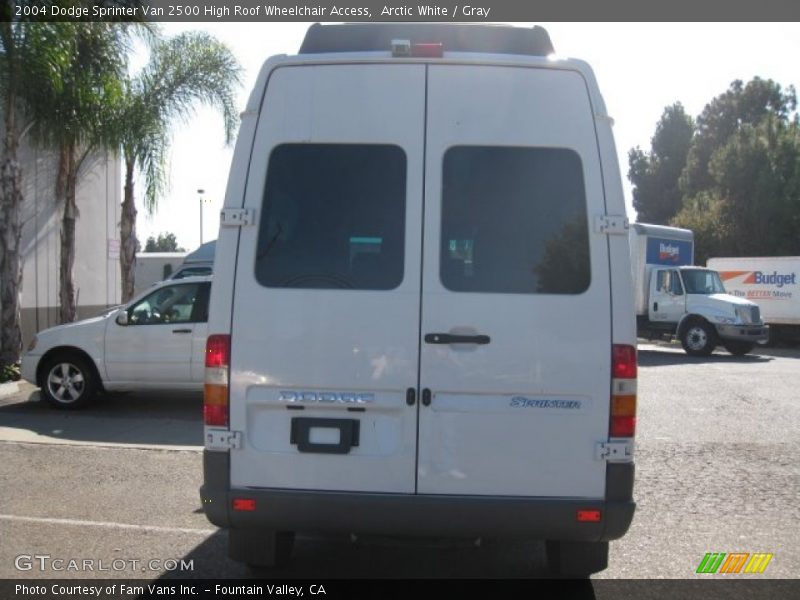 Arctic White / Gray 2004 Dodge Sprinter Van 2500 High Roof Wheelchair Access