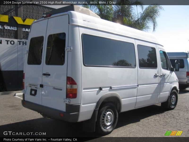 Arctic White / Gray 2004 Dodge Sprinter Van 2500 High Roof Wheelchair Access