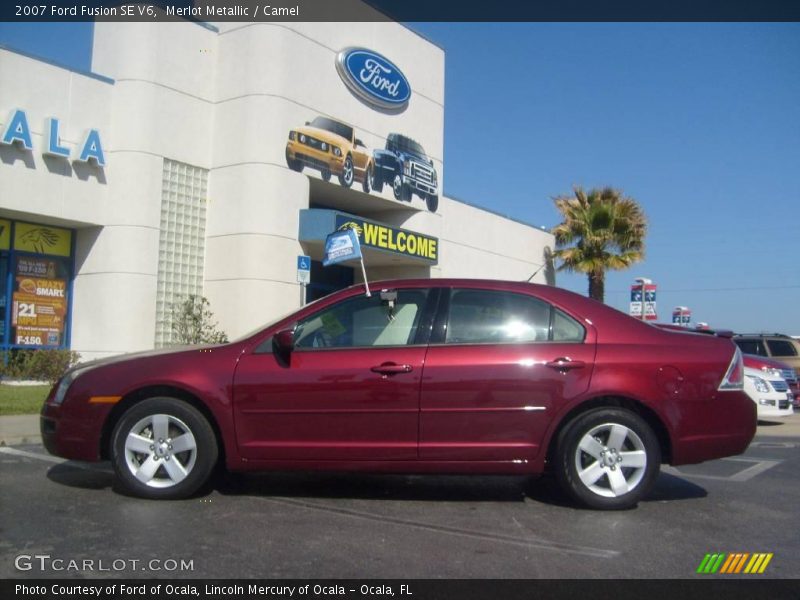 Merlot Metallic / Camel 2007 Ford Fusion SE V6