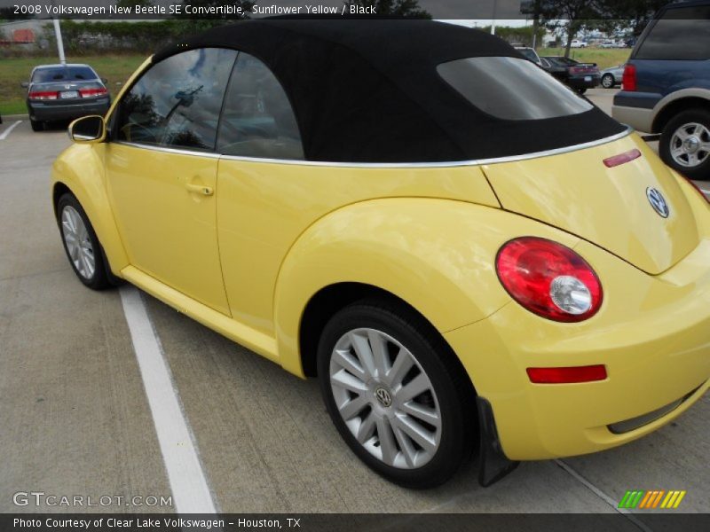 Sunflower Yellow / Black 2008 Volkswagen New Beetle SE Convertible