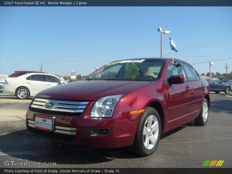 Merlot Metallic / Camel 2007 Ford Fusion SE V6