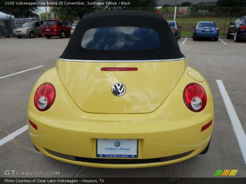 Sunflower Yellow / Black 2008 Volkswagen New Beetle SE Convertible