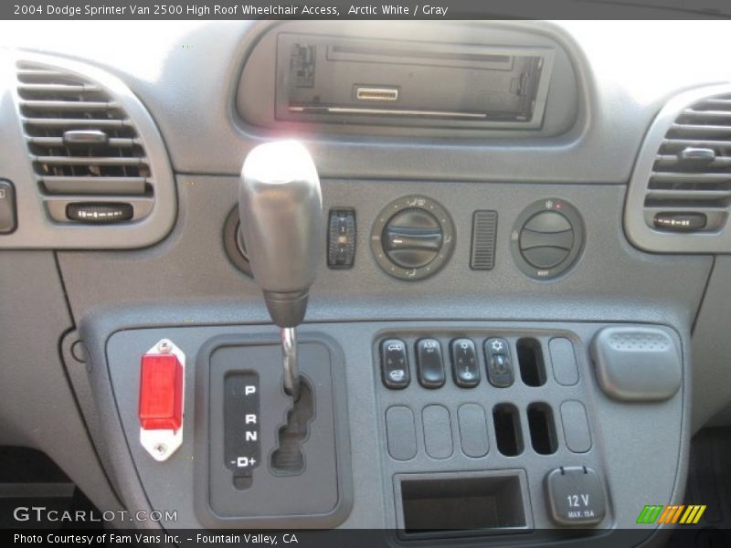 Controls of 2004 Sprinter Van 2500 High Roof Wheelchair Access