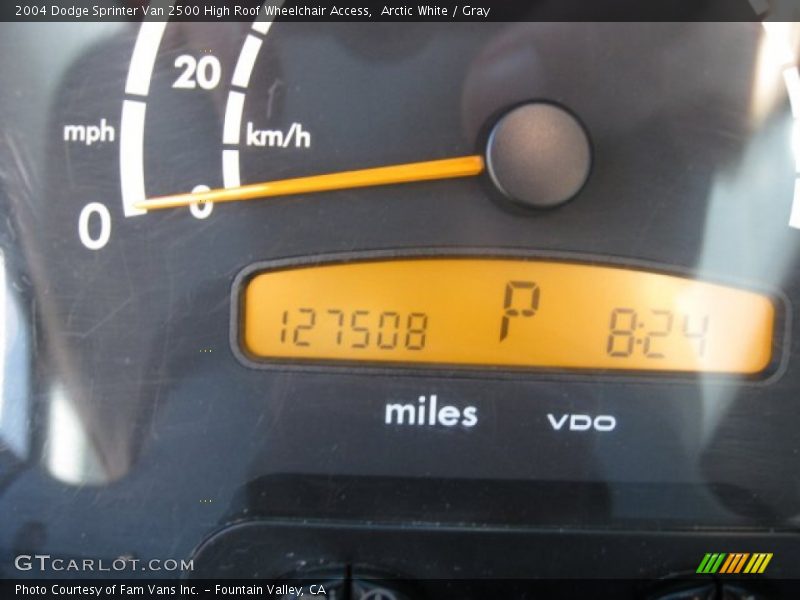 Arctic White / Gray 2004 Dodge Sprinter Van 2500 High Roof Wheelchair Access