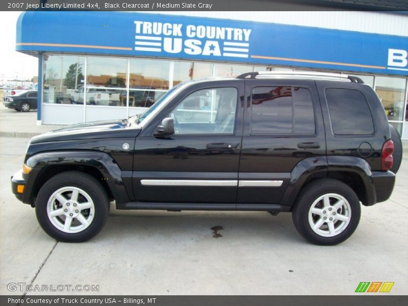 Black Clearcoat / Medium Slate Gray 2007 Jeep Liberty Limited 4x4