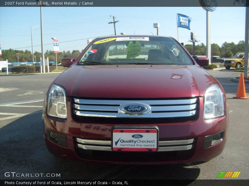 Merlot Metallic / Camel 2007 Ford Fusion SE V6