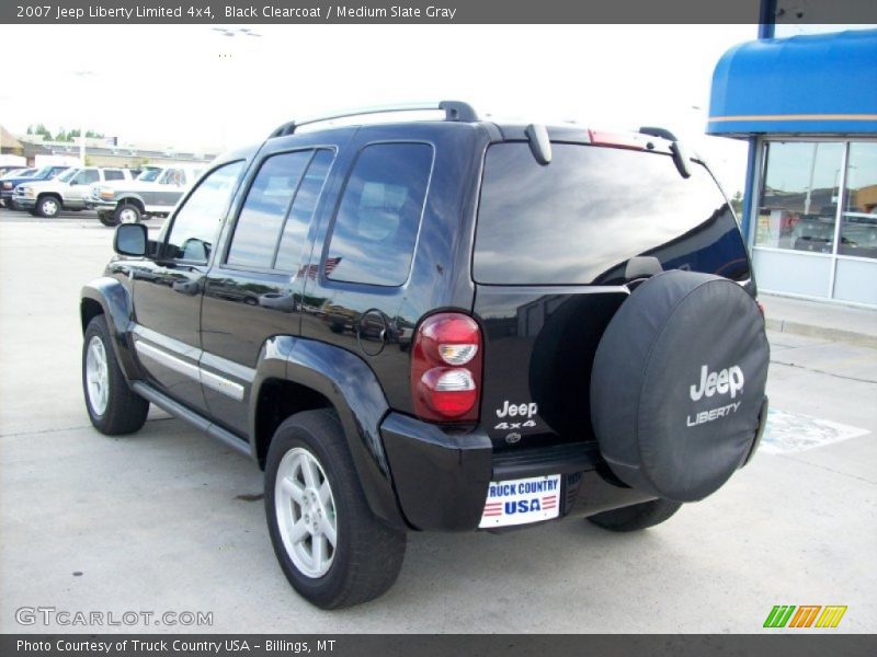 Black Clearcoat / Medium Slate Gray 2007 Jeep Liberty Limited 4x4