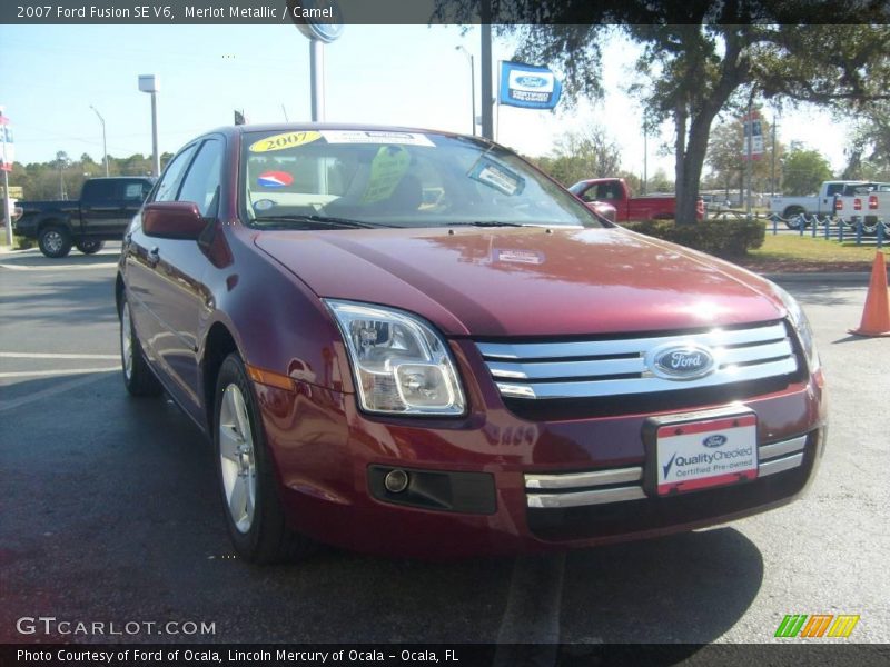 Merlot Metallic / Camel 2007 Ford Fusion SE V6