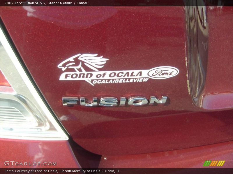 Merlot Metallic / Camel 2007 Ford Fusion SE V6