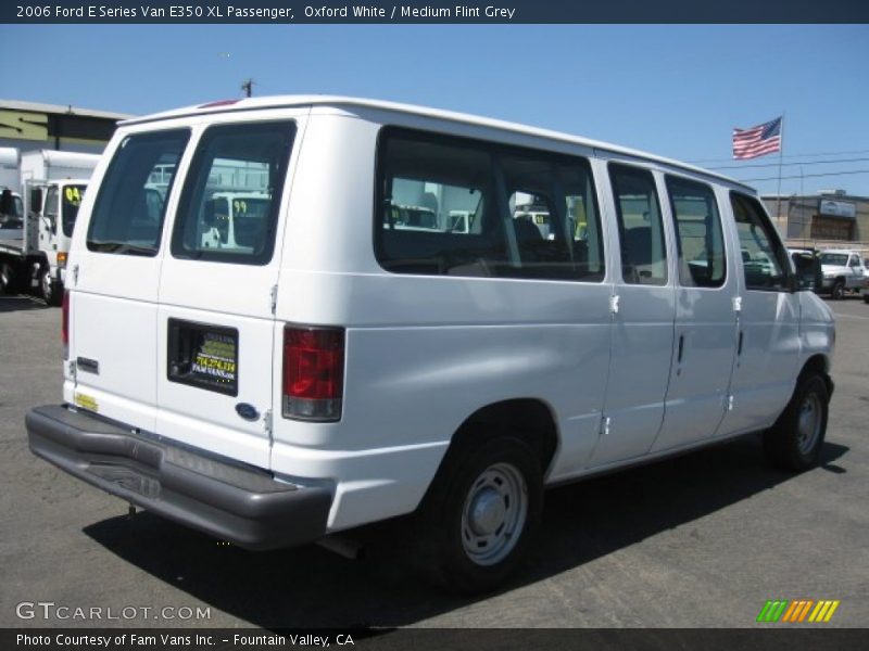 Oxford White / Medium Flint Grey 2006 Ford E Series Van E350 XL Passenger