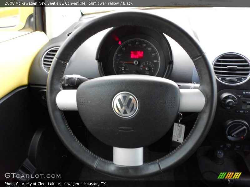 Sunflower Yellow / Black 2008 Volkswagen New Beetle SE Convertible