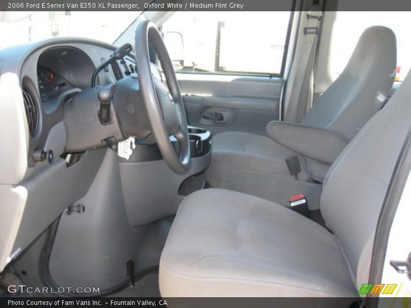 Oxford White / Medium Flint Grey 2006 Ford E Series Van E350 XL Passenger