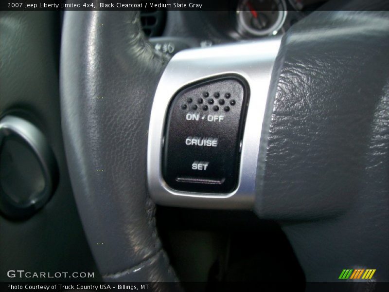 Black Clearcoat / Medium Slate Gray 2007 Jeep Liberty Limited 4x4
