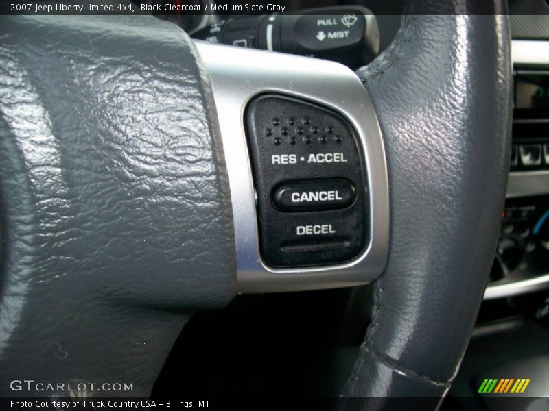 Black Clearcoat / Medium Slate Gray 2007 Jeep Liberty Limited 4x4