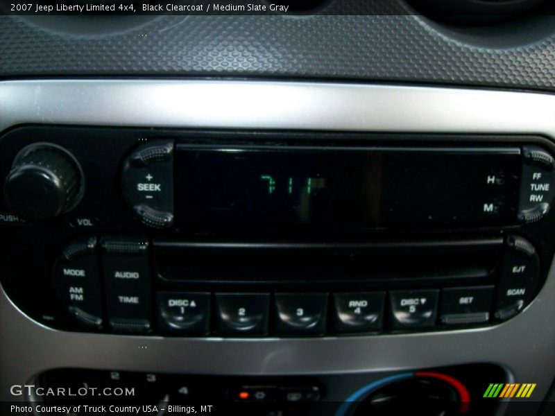 Black Clearcoat / Medium Slate Gray 2007 Jeep Liberty Limited 4x4